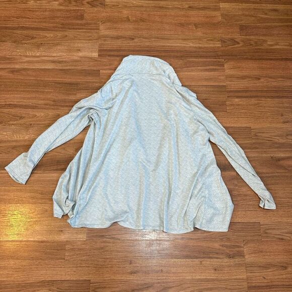 Croft and Barrow Light Gray Open Front Cardigan Sweater Women size Large - Picture 7 of 11